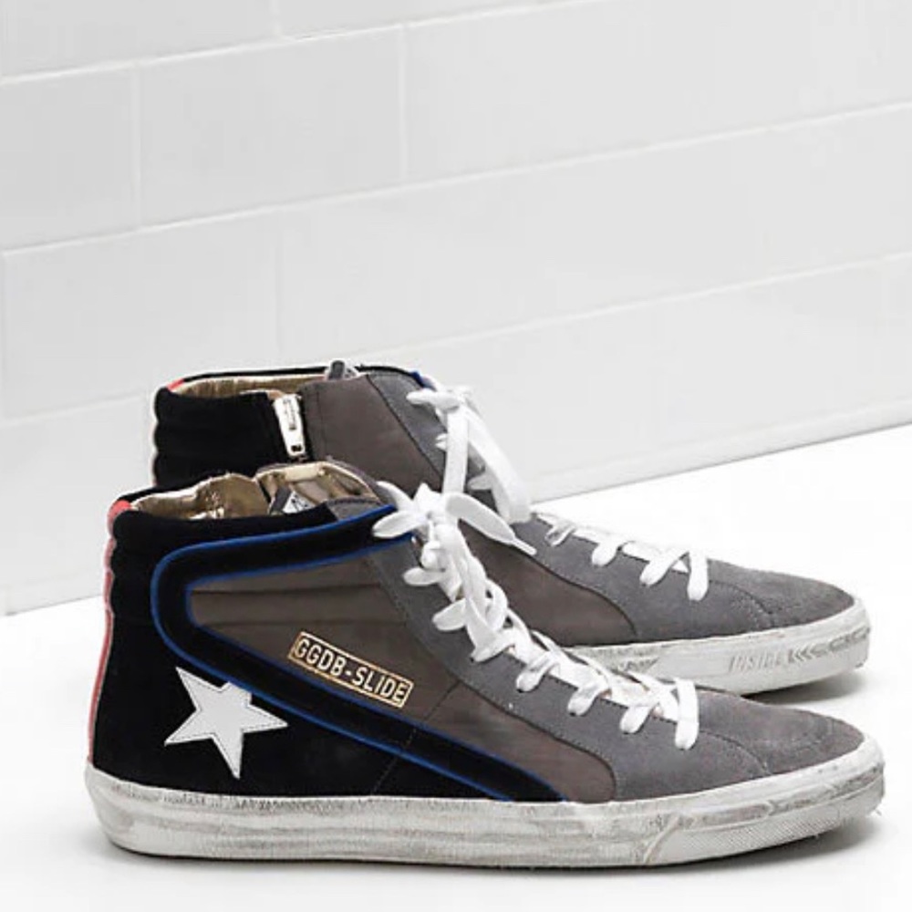 Golden Goose Slide Sneakers - Lavagna Suede Good Condition